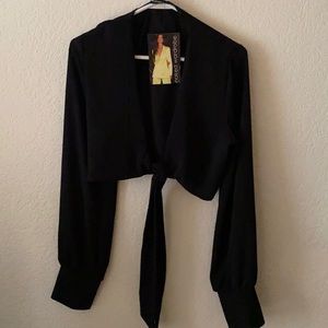 Naked wardrobe Black 2 piece set. Size Small